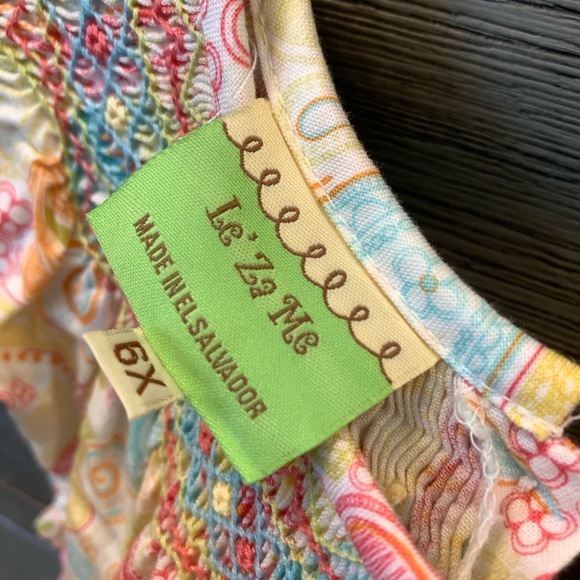 Le’ Za Me Smocked Dresses Paisley Design - Picture 4 of 4